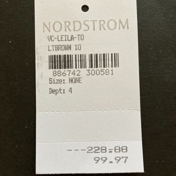 Vince Camuto Light Brown Leila Leather Tote/Pink Trim/Dust Bag/NEW/$228 RETAIL! - Picture 9 of 9